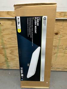 Commercial Electric LED Linear Flush Mount light fixture (damaged box)