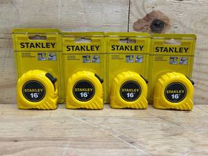 Stanley 16 ft. L X 0.75 in. W Tape Measure (lot of 4)