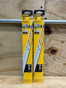 DeWalt 12 in. Bi-Metal Hacksaw Blades 24 TPI 2 pk (lot of 2)