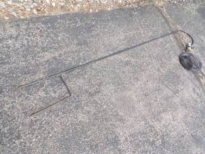 Metal Garden Shepard Pole with 57 Chevy Wind Ornament