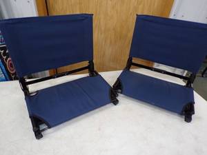 Pair of Stadium Chairs Blue