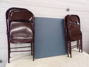 Folding Table and 4 Chairs