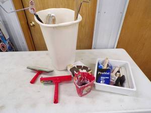Painting Supplies, Garbage Can