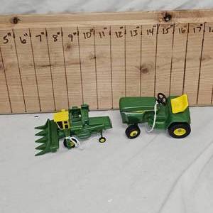 John Deere Combine and Garden Tractor