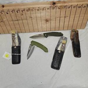 5 Folding Knives as Pictured