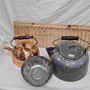 Enamel Boiler Steamer and Copper
