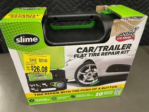 Slime Smart Spair Ultra CarTrailer Flat Tire Repair Kit