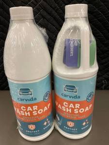Carvida Car Wash Soap 32 oz - 2 Bottles - Plant-Based Non-Toxic Auto Soap