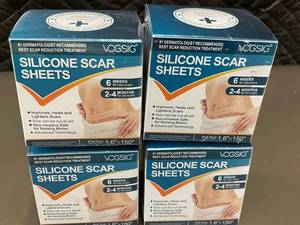VOGSIG Silicone Scar Sheets 1.6in x 150in Roll - 4-Pack