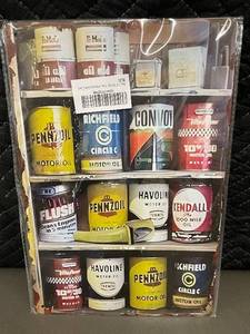 box c - Vintage Gas Station Tin Signs - Oil Ads 8x12 in