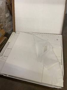 White Desk & Shelving Unit - Modular Panel System (Hardware Not Included)