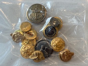 Military Buttons and Pins