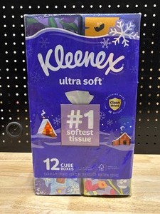 Kleenex Ultra Soft 12 Cube Boxes