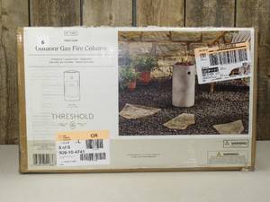 17 Pipestone Outdoor Column Fire Pit Gray - Threshold