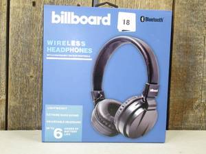 Billboard Wireless Bluetooth Headphones, Black