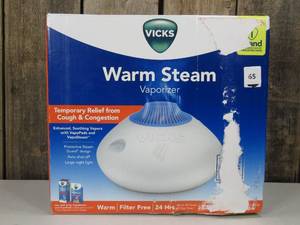 Vicks Warm Steam Vaporizer Humidifier with Night Light - 1.5gal - 600 sq ft - White