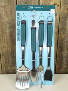 Charbroil 4pc Comfort Grip Tool Heat-Resistant Grill Cookware Set