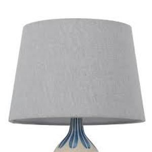 Linen Mod Drum Lampshade Gray - Threshold