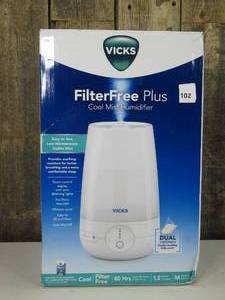 Vicks Filter Free Plus Cool Mist Ultrasonic Humidifier - 1.2gal