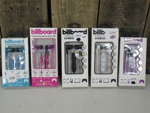 Billboard - Titanium Earbud With Mic  (set of 5)
