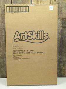 Set of 5 Art Skills - 22 x 28 thin white foam trifold