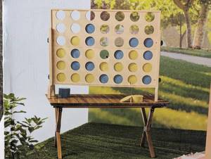 Giant Connect 4 - Embark Pine and Plywood Lawn Game for 6