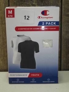 Champion - 2 pk of youth medium compression short sleeve t-shirts