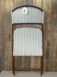 1pc French Cafe Outdoor Patio Dining Folding Chairs Beige - Threshold