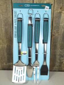 Charbroil 4pc Comfort Grip Tool Heat-Resistant Grill Cookware Set