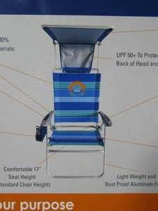 Ocean Zero Sun Block Chair Blue White light Blue Stripe