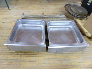 2 Stainless Steel Prep Table Drawers