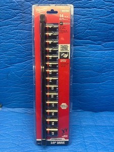 This item is a Milwaukee SHOCKWAVE Impact Duty 38 Drive Metric 6-Point Socket Set (model 49-66-7007)