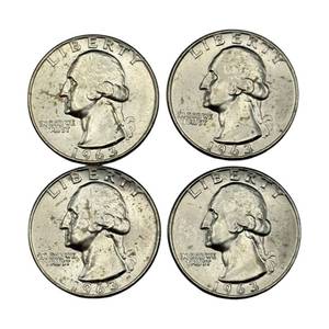 (4) Washington Silver Quarters - Higher Grade