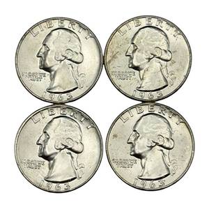 (4) Washington Silver Quarters - Higher Grade