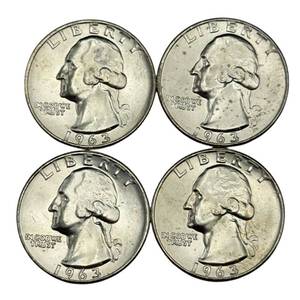 (4) Washington Silver Quarters - Higher Grade