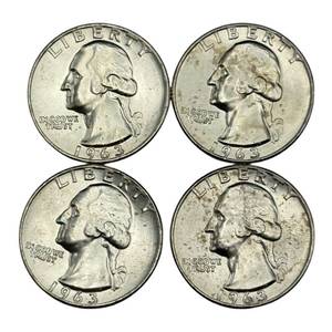 (4) Washington Silver Quarters - Higher Grade
