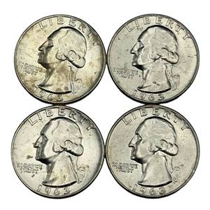 (4) Washington Silver Quarters - Higher Grade