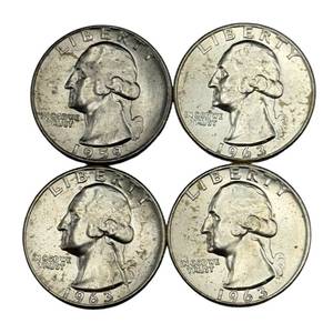 (4) Washington Silver Quarters - Higher Grade