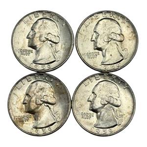 (4) Washington Silver Quarters - Higher Grade