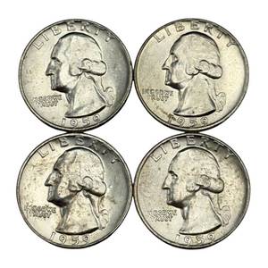 (4) Washington Silver Quarters - Higher Grade