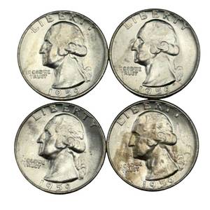 (4) Washington Silver Quarters - Higher Grade