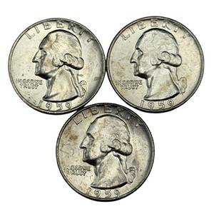 (3) Washington Silver Quarters - Higher Grade