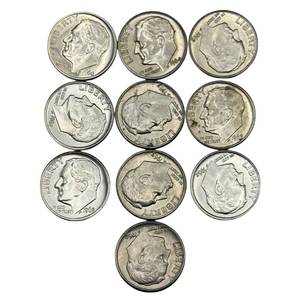 (10) Roosevelt Silver Dimes - Higher Grade