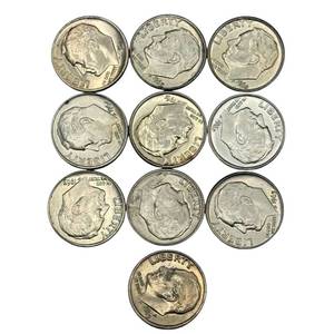 (10) Roosevelt Silver Dimes - Higher Grade