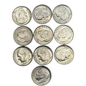 (10) Roosevelt Silver Dimes - Higher Grade