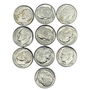 (10) Roosevelt Silver Dimes - Higher Grade