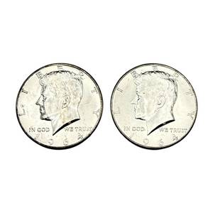 (2) 1964 Silver Kennedy Half Dollar - Higher Grade