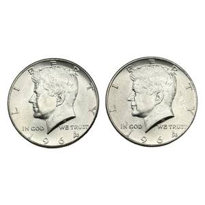 (2) 1964 Silver Kennedy Half Dollar - Higher Grade