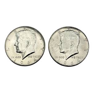 (2) 1964 Silver Kennedy Half Dollar - Higher Grade