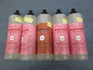 5 Mrs Meyers clean day dish soap...